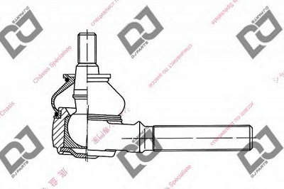 DJ PARTS de1129 -  Наконечник поперечной рулевой тяги